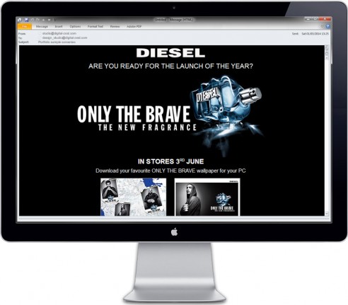portfolio-html-email-diesel Diesel - Only the Brave