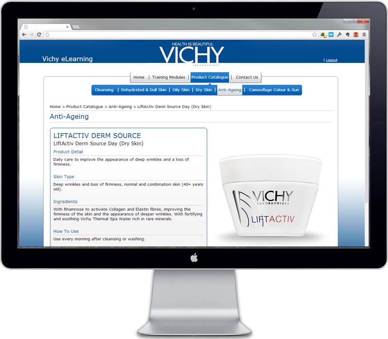 Vichy eLearning - Product page