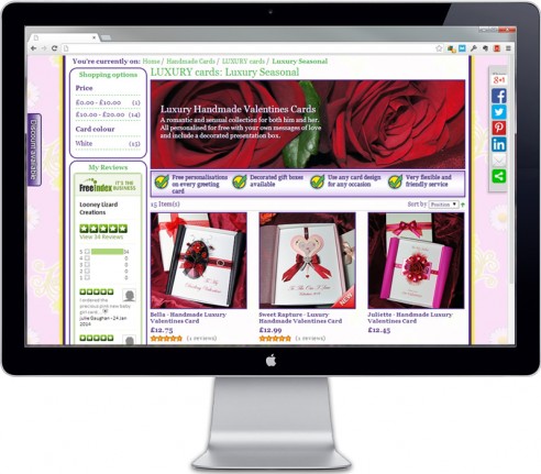 Looney Lizard Creations - landing page