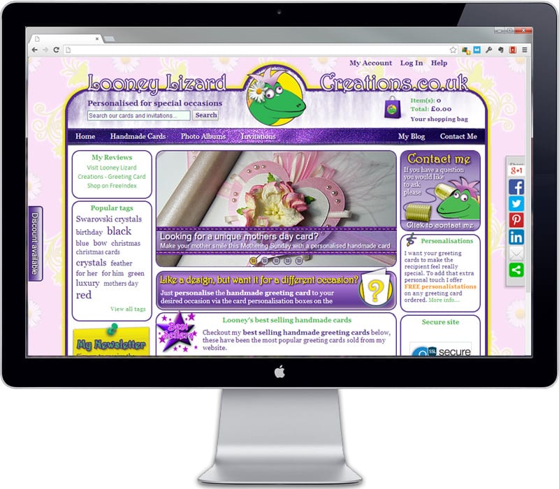 Looney Lizard Creations - home page