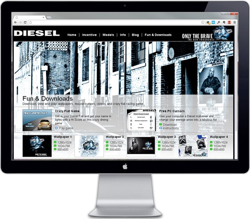 Diesel - Only The Brave downloads page