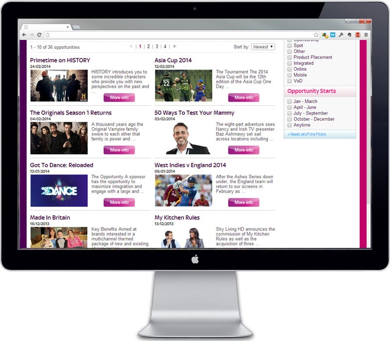 Sky Media Marketplace opportunities