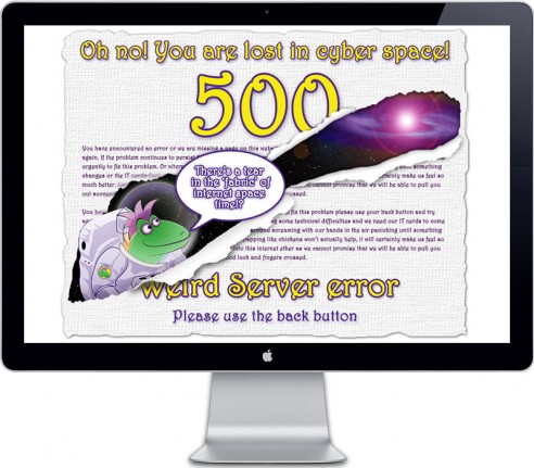 500 error page image