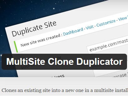 wordpress multisite clone duplicator