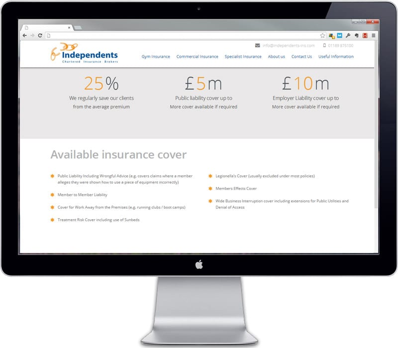 Gym insurance stats counter