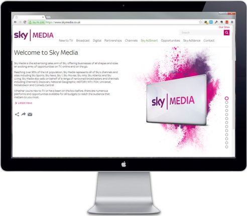 Sky Media homepage
